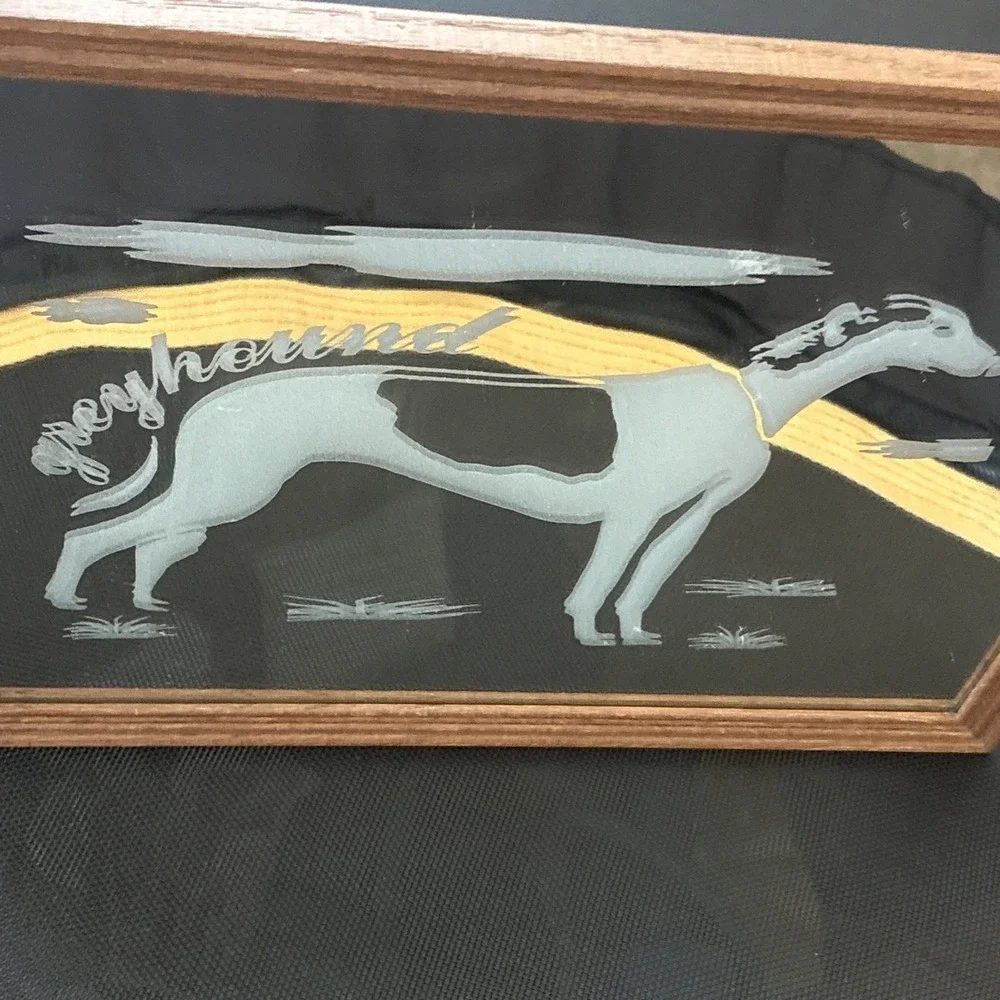 Mirror Image vintage greyhound